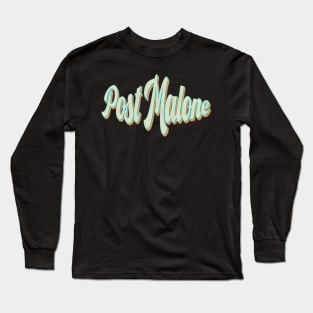 vintage color post malone Long Sleeve T-Shirt